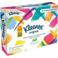 Lenço de Papel Kleenex Dia a Dia Leve 60 Pague 50 Lenços | Caixa com 50 Unidades - Cod. 7891172172106C50