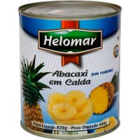 Abacaxi em Calda Helomar 400g | Caixa com 12 Unidades - Cod. 17896799510017C12