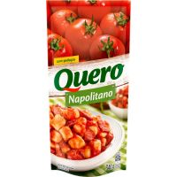 Molho De Tomate Quero Napolitano Pouch 340g | Caixa com 24 Unidades - Cod. 7896102504088C24