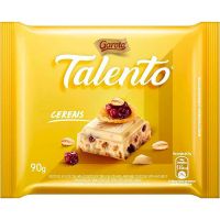 Chocolate Talento Branco Cereais E Passas 90g | Caixa com 12 Unidades - Cod. 7891008251272C12
