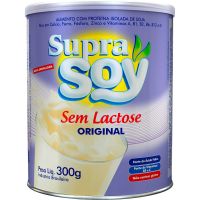 Leite Em Pó Supra Soy Original Sem Lactose Lata 300g - Cod. 7893500011286
