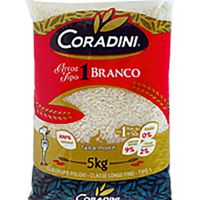 Arroz Branco Coradini 5kg Tipo 1 | Caixa com 6 Unidades - Cod. 7896047200038C6