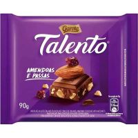 Chocolate Talento Mini Amêndoas E Passas 25g | Caixa com 15 Unidades - Cod. 7891008197020C15