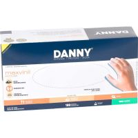 Luva De Procedimento Danny Vinil Sem Pó 'M' | Caixa com 100 Unidades - Cod. 7896353821378C100