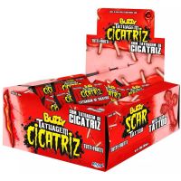 Chiclete Buzzy Cicatriz Tuti-Frutti | Caixa com 100 Unidades - Cod. 7891151034753C100