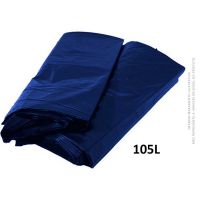 Saco De Lixo Azul Brasil Embalagens 105L | Caixa com 100 Unidades - Cod. 9999990001016C100