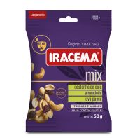 Castanha com Uva Passa Iracema Mix Nuts 50g | Display com 12 Unidades - Cod. 7898132845445C12