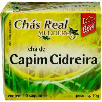 Chá Capim Cidreira 10 Saquinhos Real Multiervas 10g | Caixa com 10 Unidades - Cod. 7896045041046C10