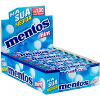 Bala Mentos Stick Menta Mint 38g | Caixa com 16 Unidades - Cod. 7896262304450C16