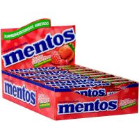 Bala Mentos Stick Frutas Vermelhas 38g | Caixa com 16 Unidades - Cod. 7895144693064C16