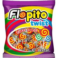 Pirulito Flopito Twist Vermelho - Cod. 7896321016942