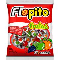 Pirulito Flopito Frutas | Caixa com 100 Unidades - Cod. 7896321004246C100