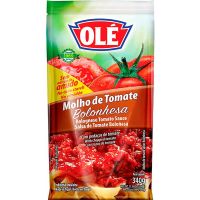 Molho De Tomate Olé Bolonhesa Pouch 340g | Caixa com 24 Unidades - Cod. 7891032015833C24