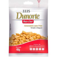 Amendoim Dunorte Sem Pele Sachê 40g | Caixa com 18 Unidades - Cod. 7896029601136C18