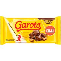 Chocolate Garoto Tablete Ao Leite com Castanha De Caju 100g | Caixa com 14 Unidades - Cod. 7891008209952C14