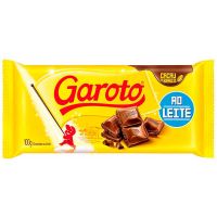 Chocolate Garoto Tablete Ao Leite 100g | Caixa com 12 Unidades - Cod. 7891008209846C12