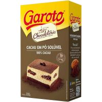 Chocolate Em Pó Garoto 100% Cacau 200g - Cod. 7891008042023