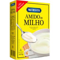 Amido de Milho Nutrivita 500g | Caixa com 12 Unidades - Cod. 7896184800054C12