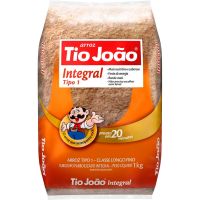 Arroz Integral Tipo 1 Tio João 1Kg - Cod. 7893500018483