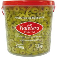 Azeitona Verde Fatiada La Violetera Balde 1,8kg - Cod. 7891089047788