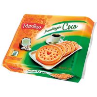 Biscoito Amanteigado Coco Marilan 330g | Caixa com 30 Unidades - Cod. 7896003702682C30