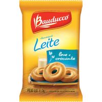 Biscoito Amanteigado Leite Bauducco 11,5g | Caixa com 400 Unidades - Cod. 7891962004334C400