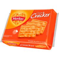 Biscoito Cream Cracker Marilan 400g | Caixa com 20 Unidades - Cod. 7896003703030C20