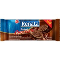 Biscoito Recheado Chocolate Renata 20g | Caixa com 120 Unidades - Cod. 7896022206338C120