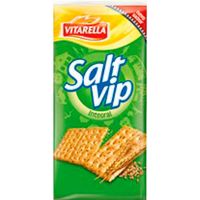 Biscoito Salgado Integral Salt Vip 156g | Caixa com 36 Unidades - Cod. 7896213003388C36