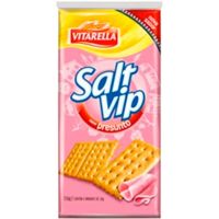 Biscoito Salgado Presunto Salt Vip 156g | Caixa com 36 Unidades - Cod. 7896213003395C36