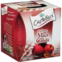 Chá Maçã com Canela 10 Saquinhos Castellari 10g | Caixa com 24 Unidades - Cod. 7898286203030C24