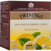 Chá Preto com Limão 10 Saquinhos Twinings 20g | Caixa com 10 Unidades - Cod. 70177197308C10