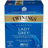 Chá Preto Lady Grey 10 Saquinhos Twinings 20g | Caixa com 10 Unidades - Cod. 70177197377C10