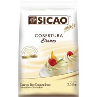 Cobertura Chocolate Branco em Gotas Sicao 2,05kg - Cod. 20842055167