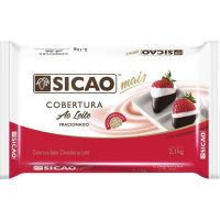 Cobertura de Chocolate em Barra Sicao Mais ao Leite 2,1kg - Cod. 20842060413