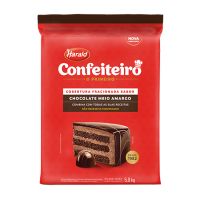 Cobertura de Chocolate em Barra Harald Confeiteiro Fracionada Meio Amargo 5kg - Cod. 7897077803763