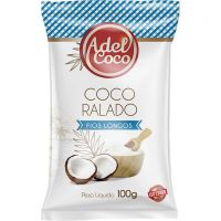 Coco Ralado em Fios Longos Adel Coco 100g | Caixa com 24 Unidades - Cod. 7896552905299C24