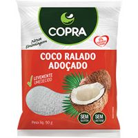 Coco Ralado Úmido e Adoçado Copra 50g  com 48 Unidades - Cod. 17898905356861