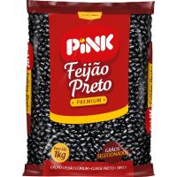 Feijão Preto Pink 1kg | Caixa com 10 Unidades - Cod. 7896229600083C10