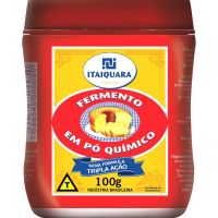 Fermento em Pó Químico Itaiquara 100g | Caixa com 12 Unidades - Cod. 7896545500050C6