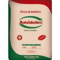 Fécula de Mandioca Amidotec 1kg | Fardo com 20 Unidades | Caixa com 20 Unidades - Cod. 7898342350050C20