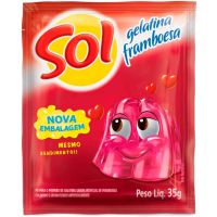 Gelatina Framboesa Sol - Cod. 7896005215456