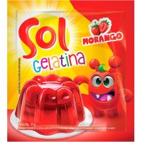 Gelatina Morango Sol 25g - Cod. 7896005217702