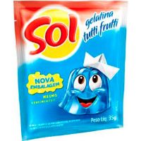 Gelatina Tutti Frutti Sol 35g com 15 Unidades - Cod. 7896005208953