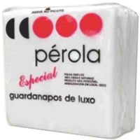 Guardanapo Folha Simples Pérola 20X20cm | Caixa com 20 Unidades - Cod. 7897794900035C20