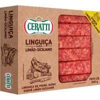 Linguiça Pernil Limão Siciliano Ceratti 500g | Caixa com 10 Unidades - Cod. 7898290436578C10