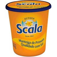 Manteiga com Sal Scala 500g | Caixa com 12 Unidades - Cod. 7898039680316C12