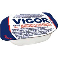 Manteiga Com Sal Vigor 10g | Caixa com 192 Unidades - Cod. 7891999828019C192