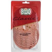 Mortadela Bologna Fatiada com Picles Ceratti 0,15kg | Caixa com 14 Unidades - Cod. 7898907631280C14
