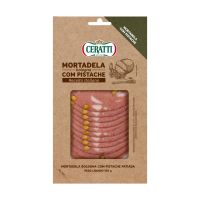 Mortadela Bologna Ceratti com Pistache Fatiada 150g | Caixa com 14 Unidades - Cod. 7898907631266C14